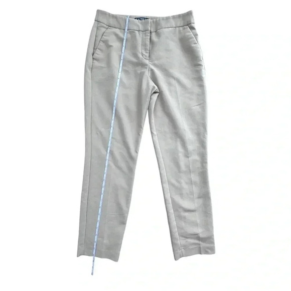 Express Tan/beige three-quarter length office work trousers pants. size 6 - Picture 11 of 14